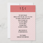 レトロ1940sディナー&踊り 招待状 (裏面)