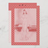 レトロ1940sディナー&踊り 招待状 (正面/裏面)