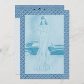 レトロ1940sディナー&踊り 招待状 (正面/裏面)