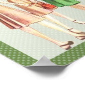 レトロ1940sファッションポスター ポスター (角)