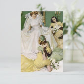 レトロ1940sブライダルシャワーV2 招待状 (スタンド正面)