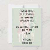 レトロ1940sルンチョンV1 招待状 (裏面)