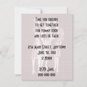 レトロ1940sルンチョンV2 招待状 (裏面)