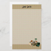 レトロ1940s Office 便箋 (正面/裏面)