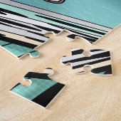 レトロ1950のカップルat Diner ジグソーパズル (側面)