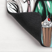 レトロ1950のカップルat Diner マウスパッド (コーナー)