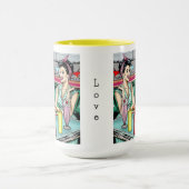 レトロ1950のカップルat Diner マグカップ (中央)