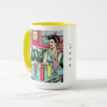 レトロ1950のカップルat Diner