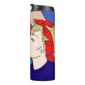 レトロ1950のスタイルアポップ・アートのートカッキスをするト タンブラー (回転右)