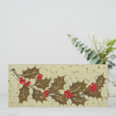 レトロ1950年のホリークリスマスカード シーズンカード (スタンド正面)