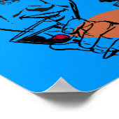 レトロ1950年代のポスター – シンディ・ヒビーによるオリジナルアート ポスター (角)