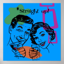 レトロ1950年代のポスター – シンディ・ヒビーによるオリジナルアート