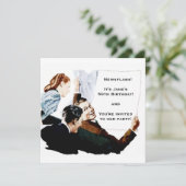 レトロ1950年代の新聞 招待状 (スタンド正面)