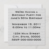 レトロ1950年代の新聞 招待状 (裏面)