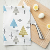 レトロ1950年代クリスマスツリー キッチンタオル (四つ折り)