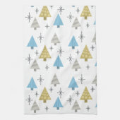 レトロ1950年代クリスマスツリー キッチンタオル (縦)