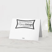 レトロ1950年代クリスマステレビ シーズンカード (裏面)