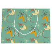 レトロ1950年代ミッドセンチュリーモダン抱き枕 ラージペーパーバッグ (正面)