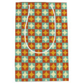 レトロ1950年代中世紀幾何モダン抱き枕 ミディアムペーパーバッグ (正面)