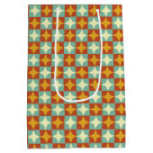 レトロ1950年代中世紀幾何モダン抱き枕 ミディアムペーパーバッグ (裏面)