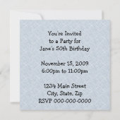 レトロ1950年代 指さす女性 招待状 (裏面)