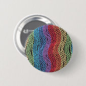 レトロ1950年/1960のポップ・アートのなビーズPin 缶バッジ (正面&裏面)