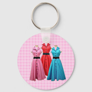 レトロ1950枚の服Keychain キーホルダー