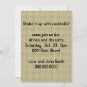 レトロ1950sカクテルパーティー 招待状 (裏面)