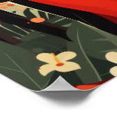 レトロ1950sカップルのポスター – ヴィンテージファッションPortra ポスター (角)