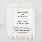 レトロ1950sカップルビーチパーティー 招待状 (裏面)