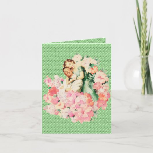 レトロ1950sカップル カード (正面)