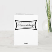 レトロ1950sクリスマスウィンドウ シーズンカード (裏面)