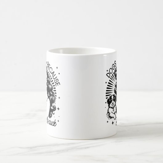 レトロ1950sグラムガールおもしろい皮肉引用文 コーヒーマグカップ (中央)