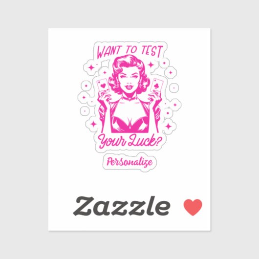 レトロ1950sグラムガールおもしろい皮肉引用文 シール (シート)