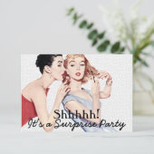 レトロ1950sサプライズ誕生日パーティーV2 招待状 (スタンド正面)