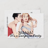 レトロ1950sサプライズ誕生日パーティーV2 招待状 (正面/裏面)