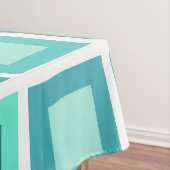 レトロ1950sタイルパターンターコイズ テーブルクロス (インサイチュ)