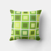 レトロ1950sタイル模様チャートルーズグリーン クッション (裏面)