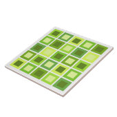 レトロ1950sタイル模様チャートルーズグリーン タイル (側面)