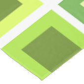 レトロ1950sタイル模様チャートルーズグリーン テーブルクロス (アングル)