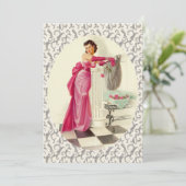 レトロ1950sディナーパーティー 招待状 (スタンド正面)