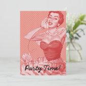 レトロ1950sパーティー 招待状 (スタンド正面)