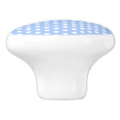 レトロ1950sベビーブルーお洒落水玉模様子供部屋 セラミックノブ (側面)