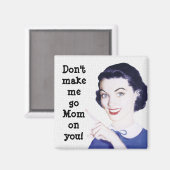 レトロ1950sポインティングマザー マグネット (正面/裏面)