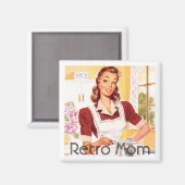 レトロ1950sママ料理 マグネット (正面/裏面)