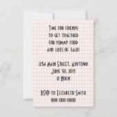 レトロ1950sルンチョンV2 招待状 (裏面)