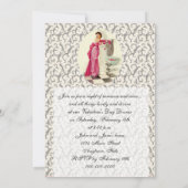 レトロ1950sヴァレンティーンズデイディナー 招待状 (裏面)