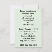 レトロ1950s婚約ディナー 招待状 (裏面)