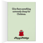 レトロ1950s小妖精や小人は秘密のクリスマスカードを知っている (内側 (右))