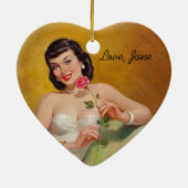 レトロ1950s愛 セラミックオーナメント (裏面)